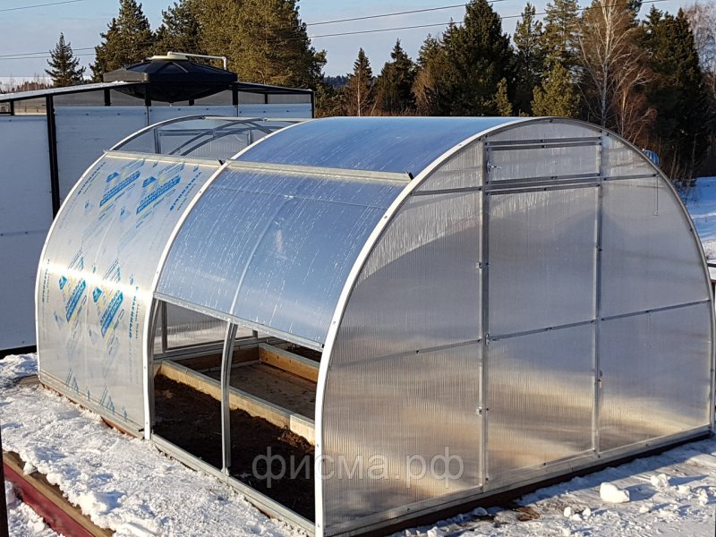 Теплица Орион со сдвижной крышей