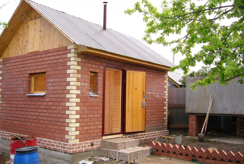 Кирпичная баня 6х6