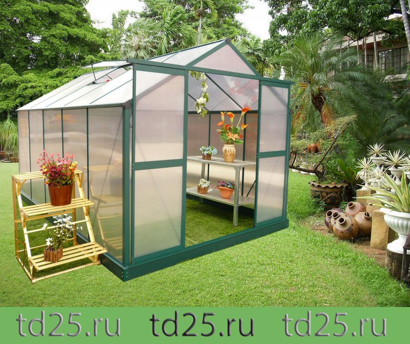 Теплица Greenstorage g1002f пристенная 213х125см