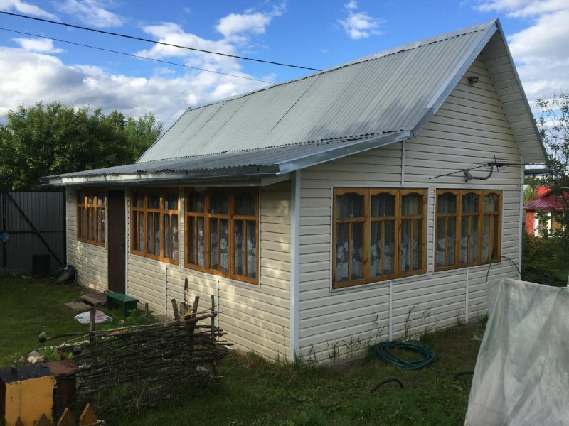 Пристройка к дачному домику из блоко