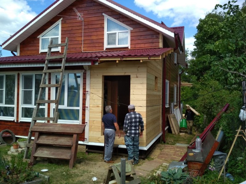 Дачная пристройка кухня