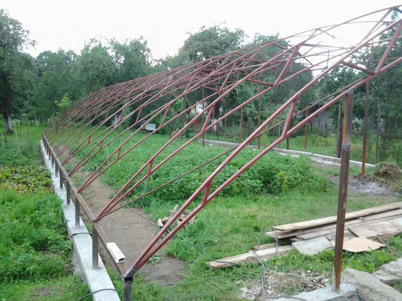 Каркас зимней теплицы