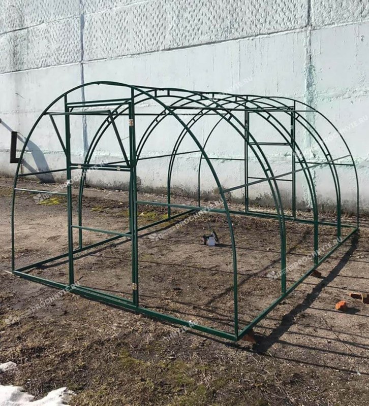Каркас теплицы "арочная эксклюзив" (две дуги) 3000*4000*2100 цинк