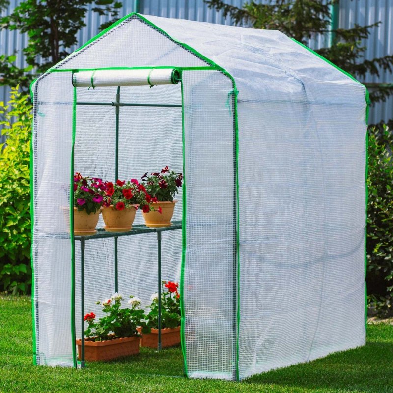 Теплица Greenstorage g1002f пристенная 213х125см