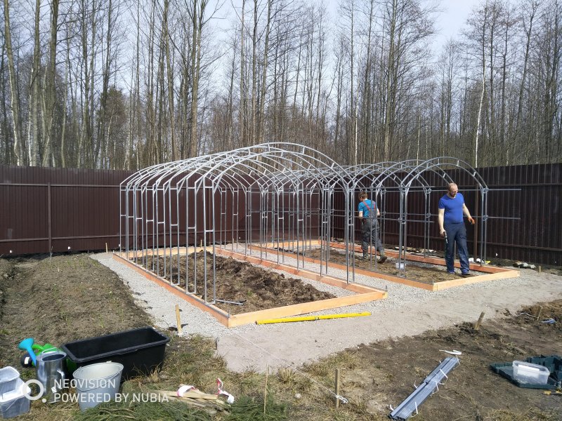 Теплица из профильной трубы 40 20 сварная