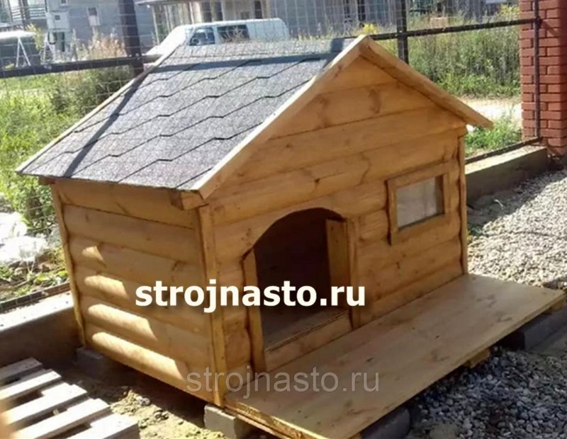 Теплая будка для собаки