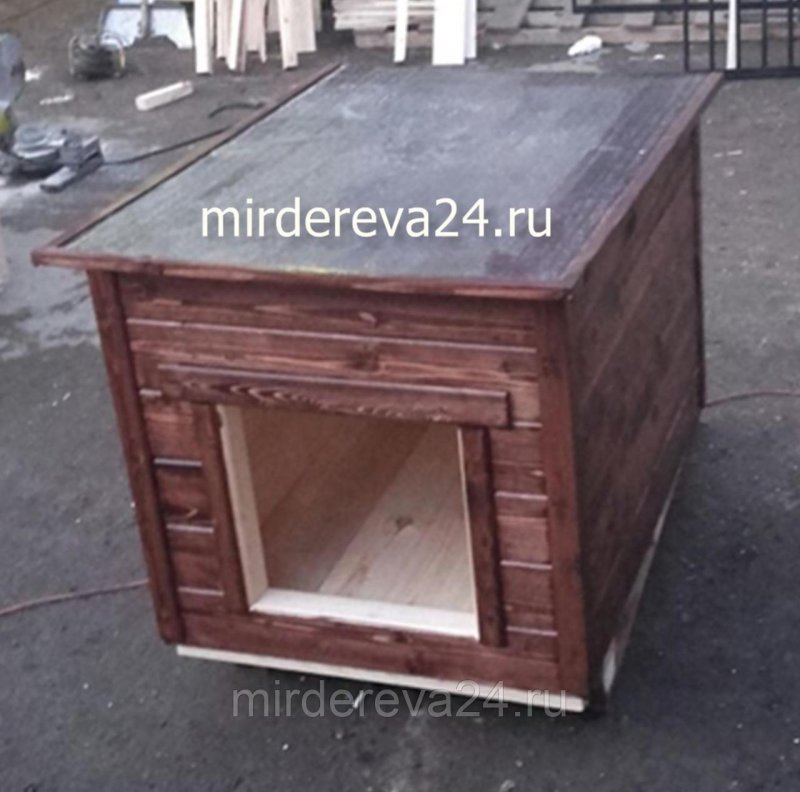 Собачья будка с навесом