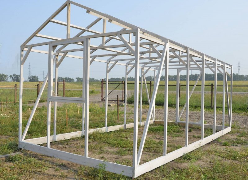 Парник из бруса 50х50 чертеж