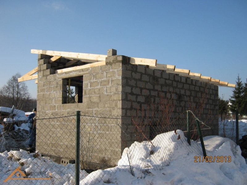 Сарай из блоков Грас 150