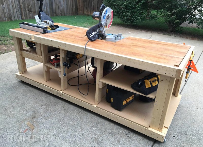Блочный верстак woodworker