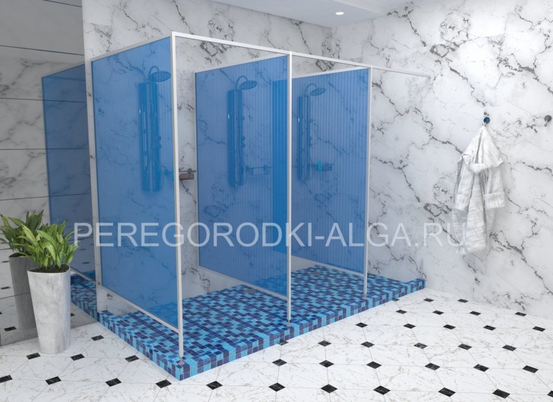 Душевая перегородка из пластика