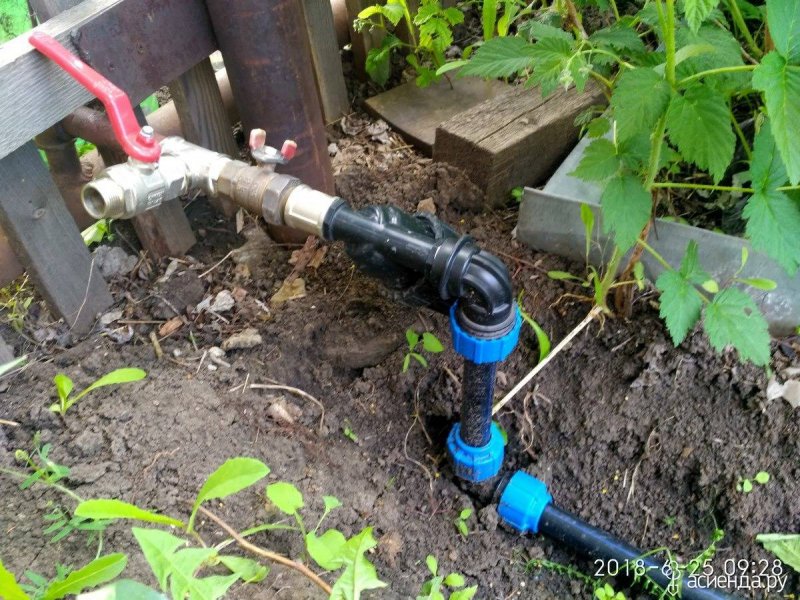 Летний водопровод на даче