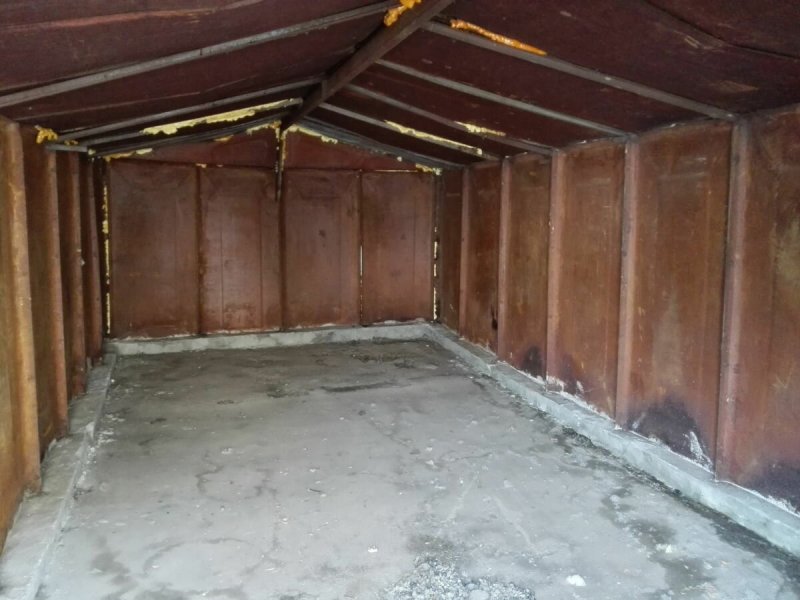 Гараж металлический изнутри