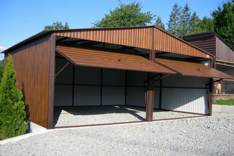 Сарай из профнастила