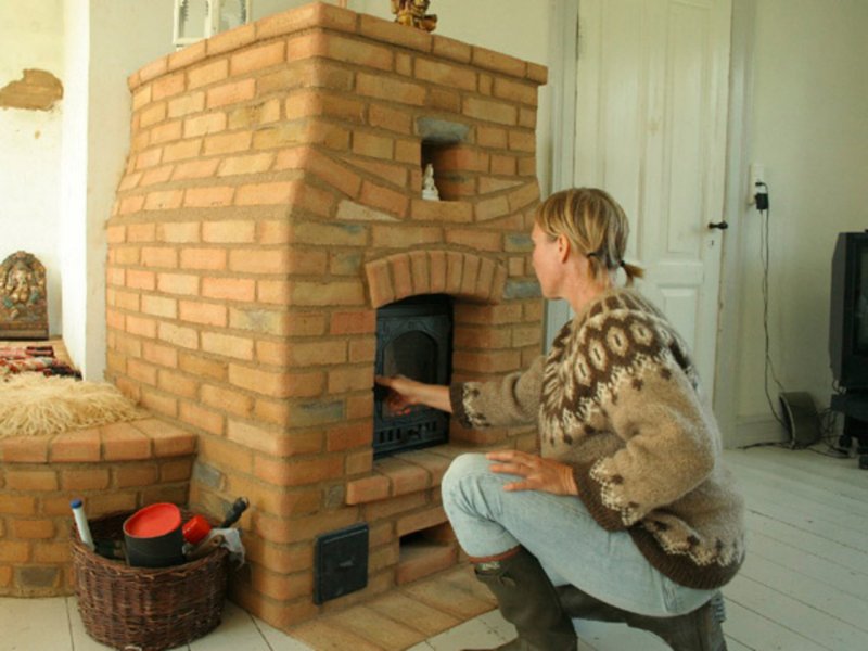 Печка для дачи из кирпича