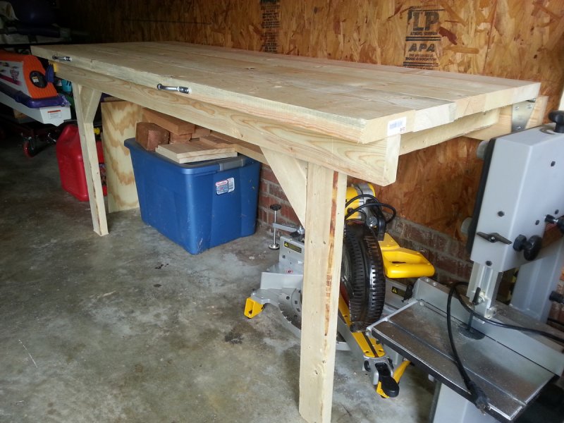 Folding workbench DIY