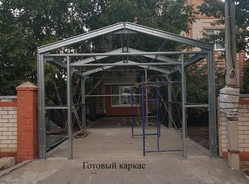 Каркас для сварного гаража