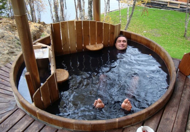 Офуро на дровах