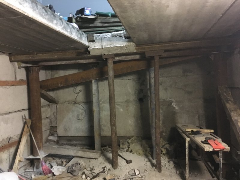 Балки в гараже