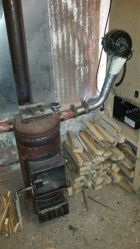 Печь ГАЗ самодел