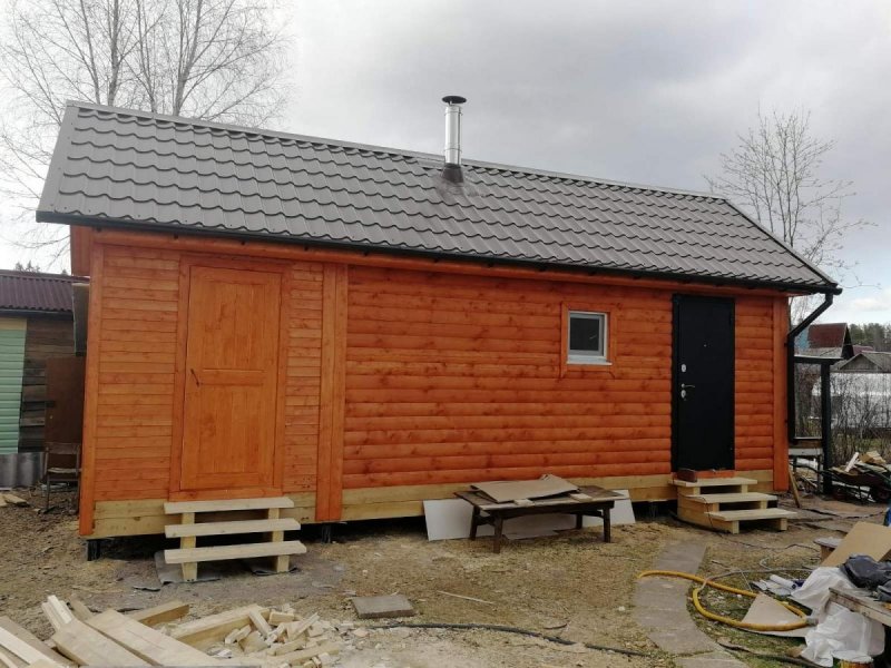 Баня из профилированного бруса 6х3