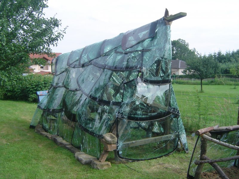 Теплица из веток