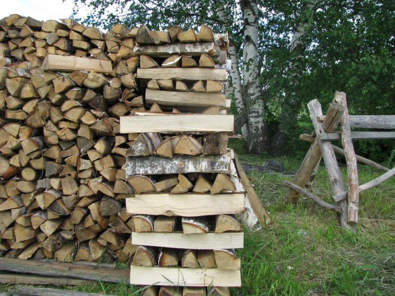 Поленница колодцем
