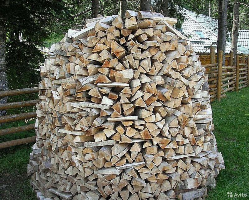 Дровник круглый