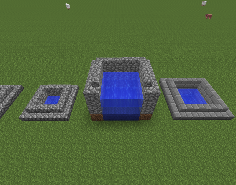Minecraft декор колодца