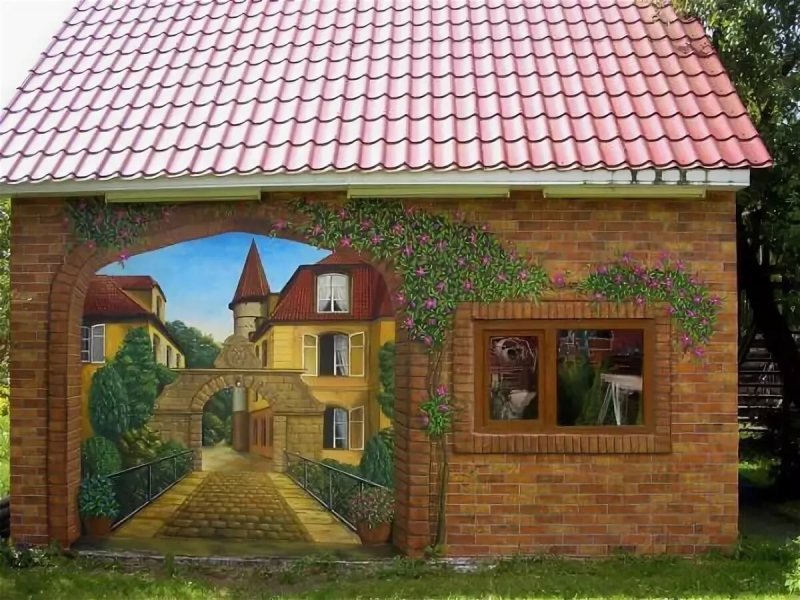 Расписной дачный домик