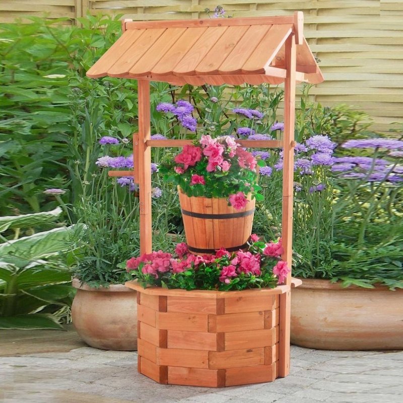 Красивые колодцы из дерева