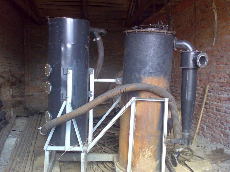 Газогенератор на дровах для ДВС 130