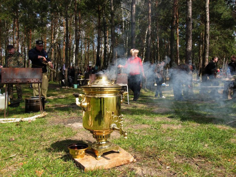 Самовар на костре