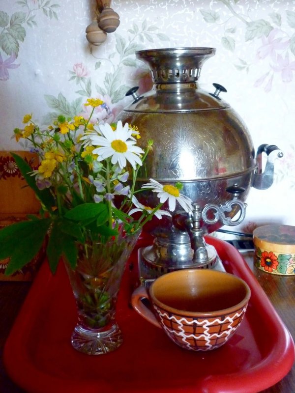 Самовар на даче сентябрь