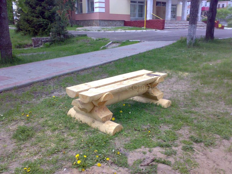 Малые архитектурные формы из бревна