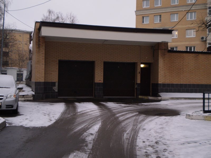 Пандус в подземный паркинг
