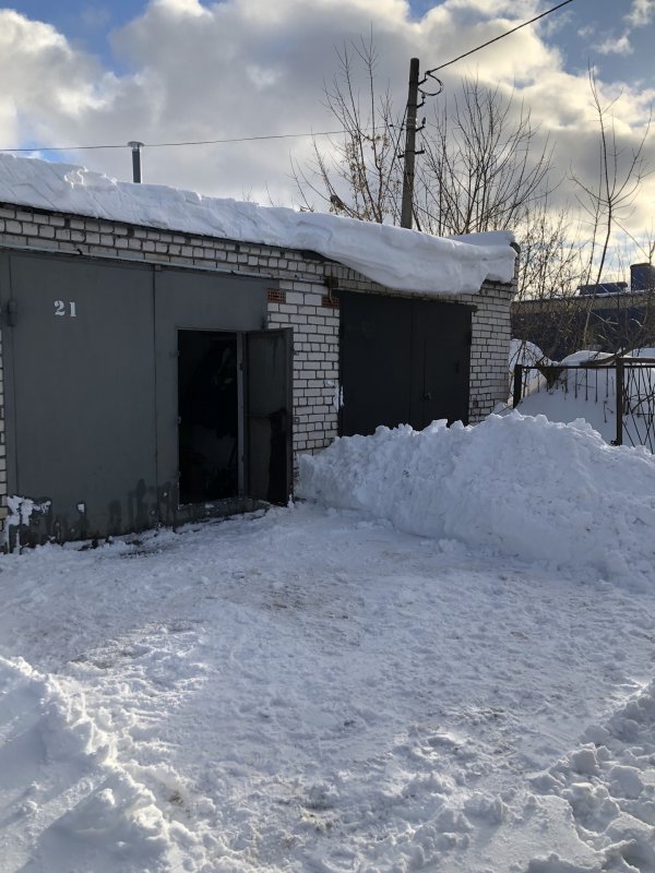Русские гаражи зимой