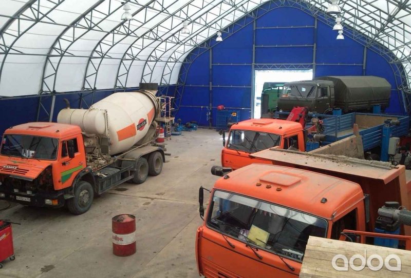 Ангары для грузовых автомобилей
