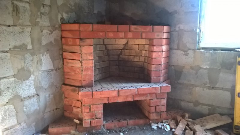 Камин в гараже