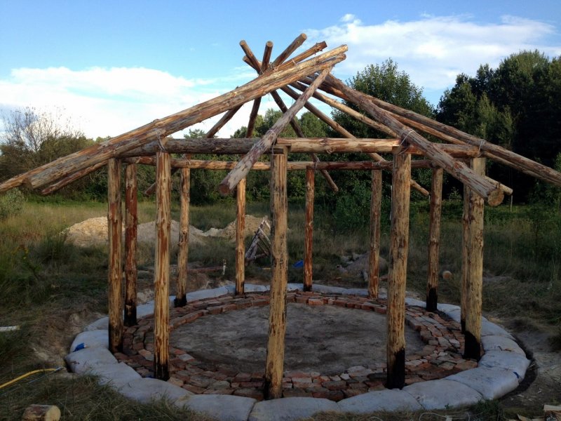 Сарай из кругляка