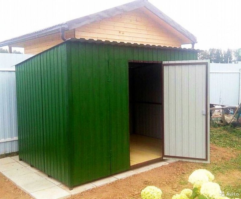 Сарай из профнастила