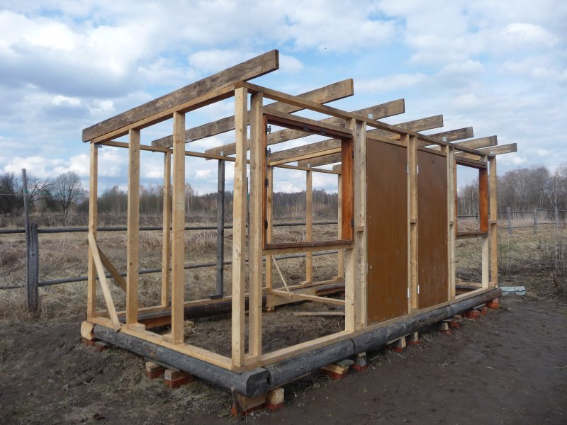 Каркас сарая 3х6