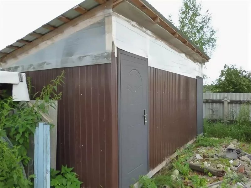Сарай из профнастила