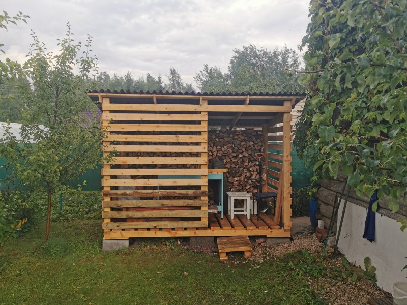 Дровник шифер
