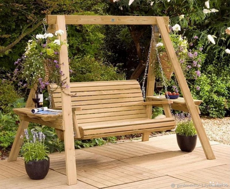 Диван качели Wooden-Swing