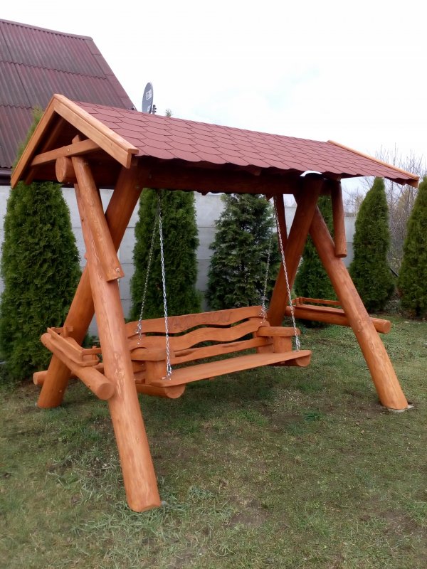 Качели деревянные