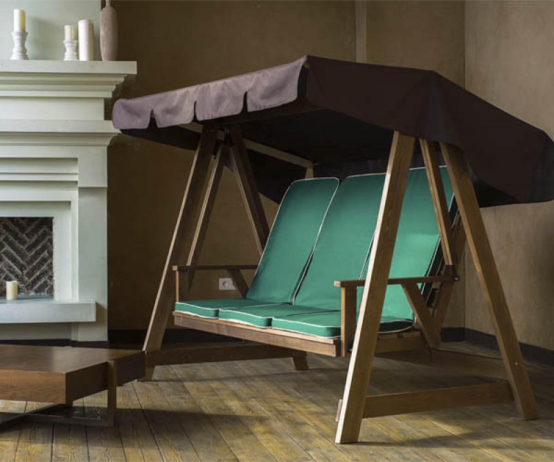 Садовые качели из дерева Floresta Wenge