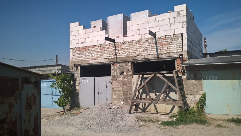 Гараж стройка второго этажа