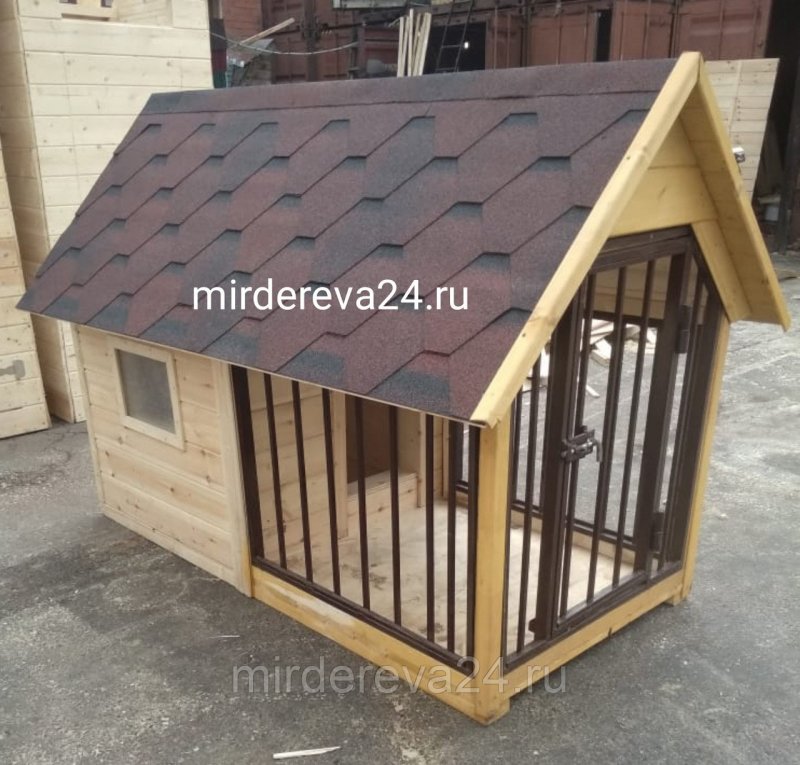 Будка для собаки с террасой
