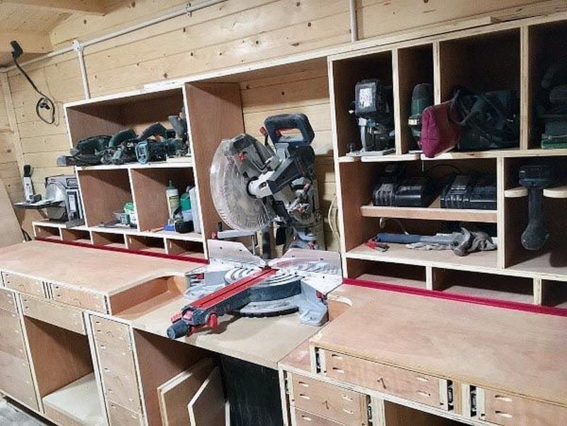 Порядок в шкафу с инструментами